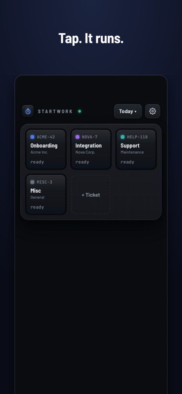 Tiles for your regular tickets