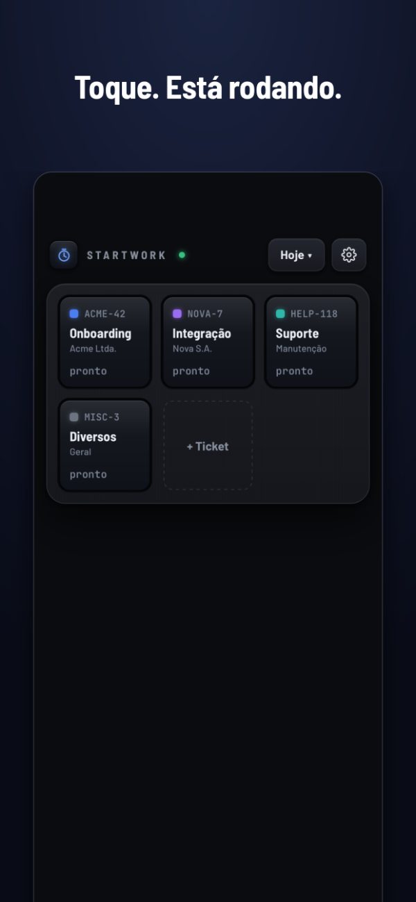 Blocos para seus tickets de sempre